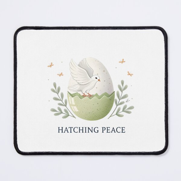 Item preview, Hatching Peace Easter Dove Egg Digital Design 2025 designed and sold by AnnDesignStudio.