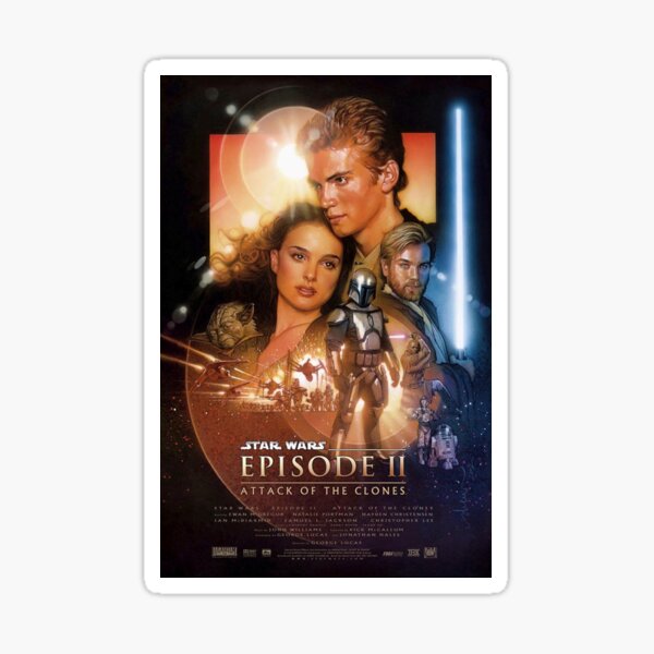 Vista previa del artículo con la obra «Star Wars Episodio II El ataque de los clones», diseñado y vendido por socrazy3.