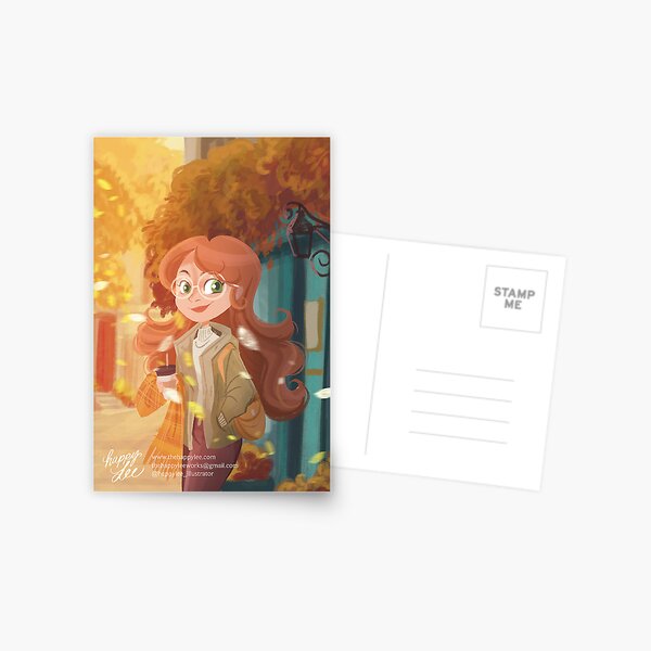 Item preview, Autumn Stroll with Warm Embrace designed and sold by Happy Lee.