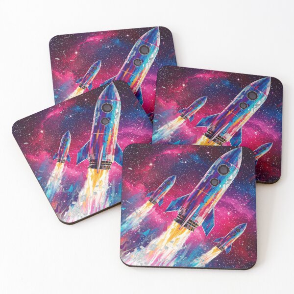 Item preview,  Rocket Stream: Flowing Color Spectrum with Abstract Verticality designed and sold by Bowbubble.