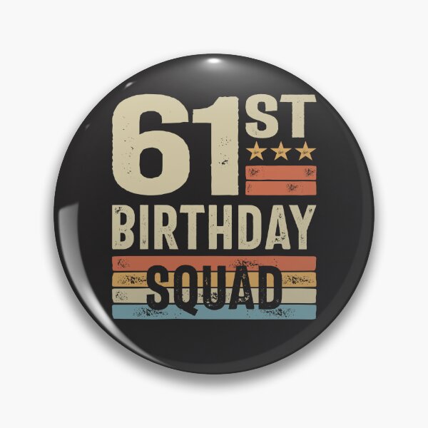 Item preview, 61st Birthday Squad Men Women Retro designed and sold by cidolopez.