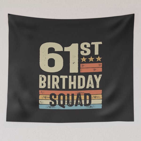 Item preview, 61st Birthday Squad Men Women Retro designed and sold by cidolopez.
