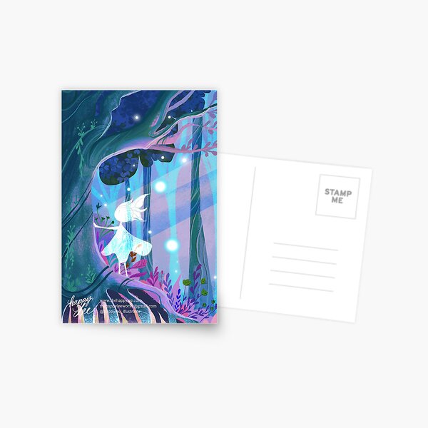 Item preview, Ghostly Wanderer in the Twilight Woods designed and sold by Happy Lee.