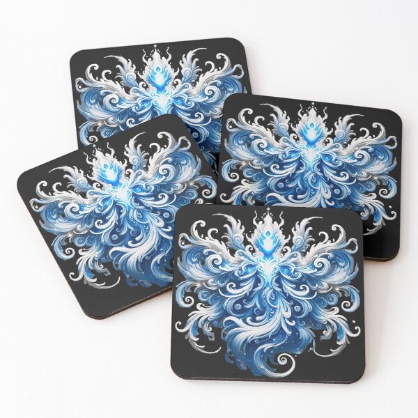 Item preview, Abstract Phoenix in Blue designed and sold by SuperNerdStore.