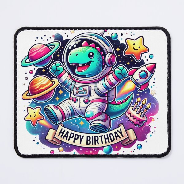 Item preview, Cute Astronaut Dinosaur Space dino Birthday Tee shirt design designed and sold by Any Mood Designs.