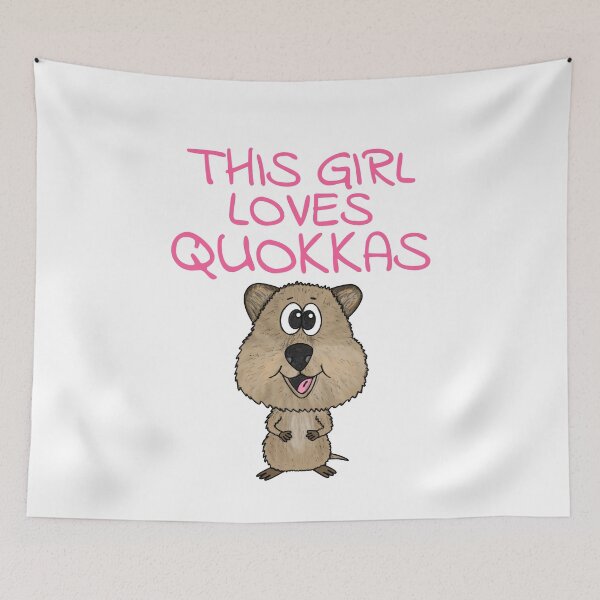 Item preview, This Girl Loves Quokkas, Australian Animal Lover designed and sold by doodlerob.