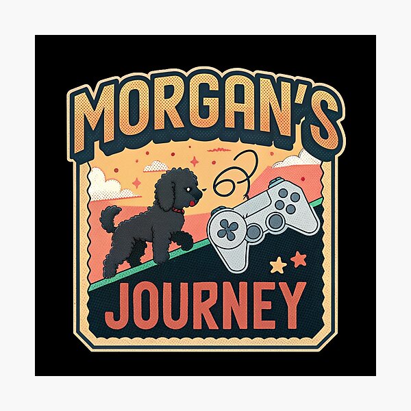 Item preview, Morgan's Journey - Retro Video Game designed and sold by Lucky Dog Merch.