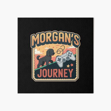 Artikel-Vorschau von Morgan's Journey – Retro-Videospiel, designt und verkauft von Lucky Dog Merch.