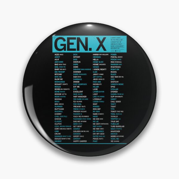 Item preview, GEN-X - SLANG GUIDE - BLUE GREEN designed and sold by Carbon13Design.