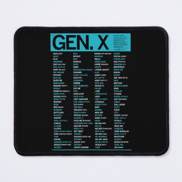Item preview, GEN-X - SLANG GUIDE - BLUE GREEN designed and sold by Carbon13Design.