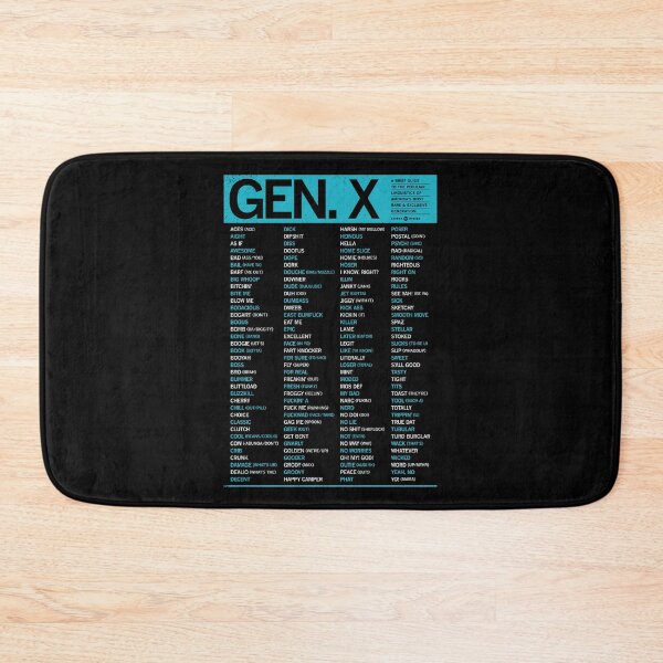 Item preview, GEN-X - SLANG GUIDE - BLUE GREEN designed and sold by Carbon13Design.