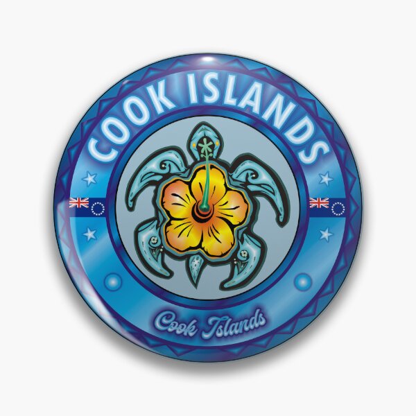 Item preview, Cook Islands sea turtle hibiscus designed and sold by studioss76.