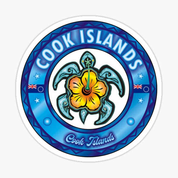 Item preview, Cook Islands sea turtle hibiscus designed and sold by studioss76.