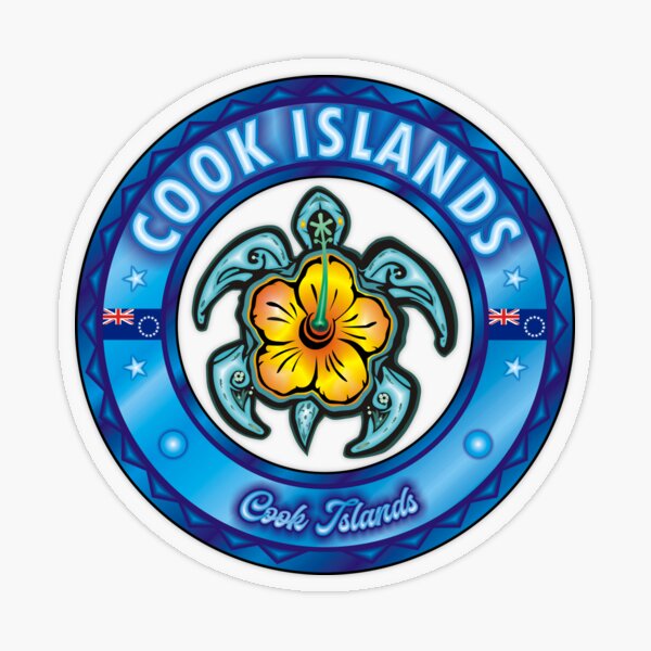 Item preview, Cook Islands sea turtle hibiscus designed and sold by studioss76.