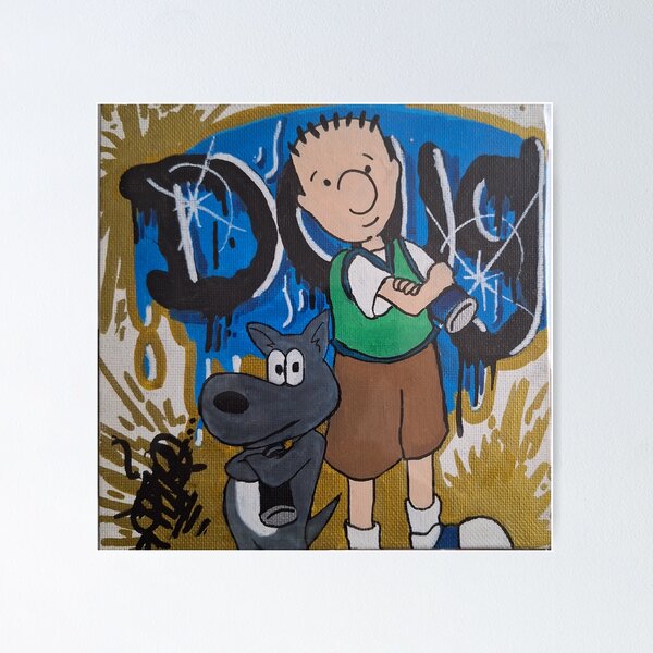 Vista previa del artículo con la obra «Doug», diseñado y vendido por Wall*Art.