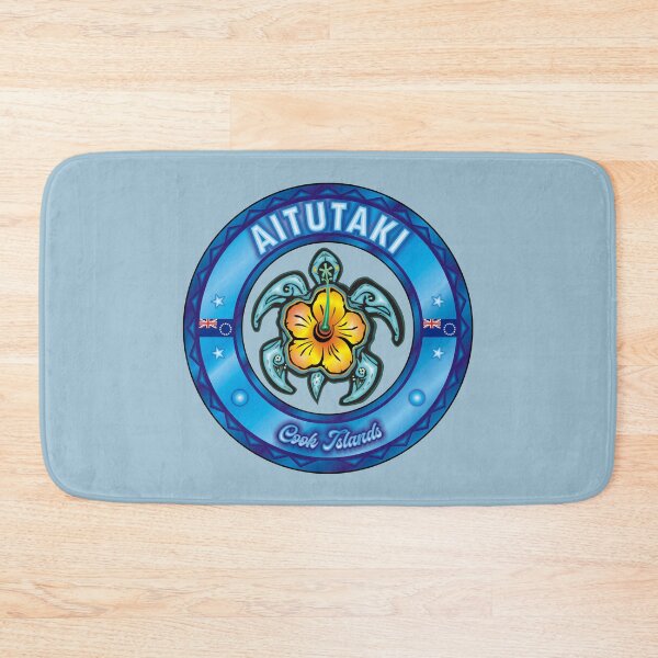 Item preview, Aitutaki Cook Islands sea turtle hibiscus designed and sold by studioss76.
