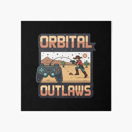 Artikel-Vorschau von Orbital Outlaws – Retro-Videospiel, designt und verkauft von Lucky Dog Merch.