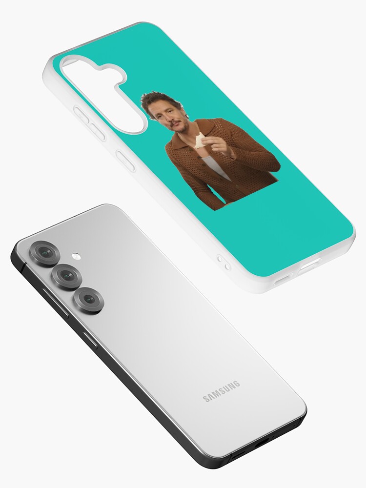 Thumbnail 2 of 4, Samsung Galaxy Phone Case, Pedro Pascal eats a sandwich... designed and sold by iamwickedz.