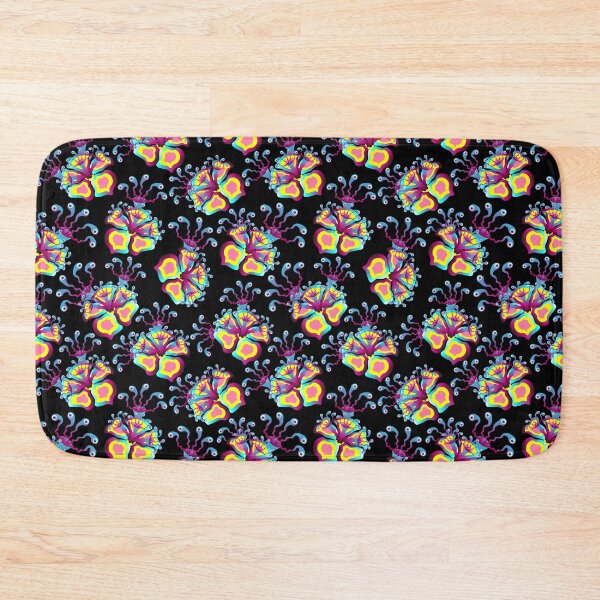 Item preview, Out of this world botanicals, colorful flowers, black background. Seamless floral pattern-135. designed and sold by Natalya Alexandrou.