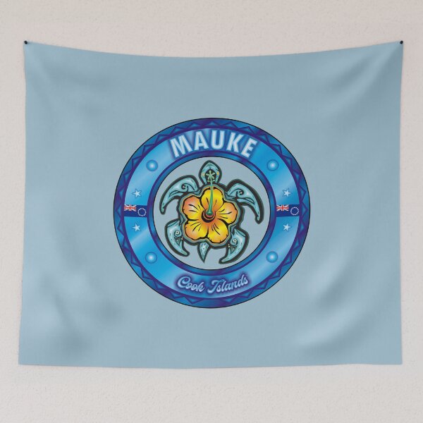 Item preview, Mauke Cook Islands sea turtle hibiscus designed and sold by studioss76.
