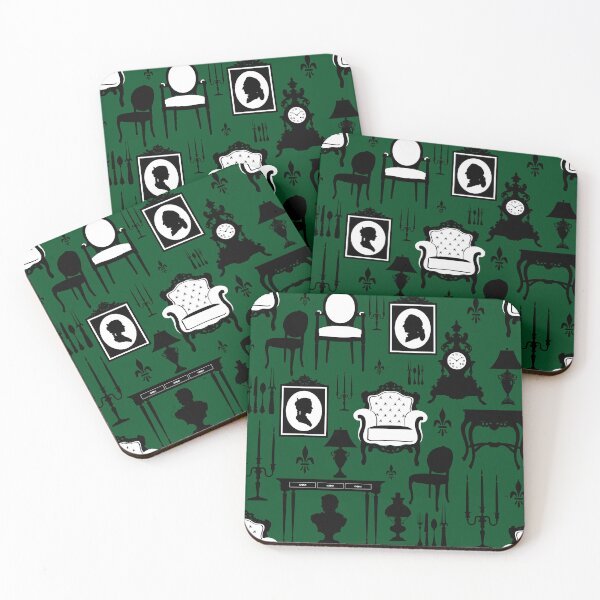 Item preview, haunted victorian mansion green vintage designed and sold by Gossip Rag.
