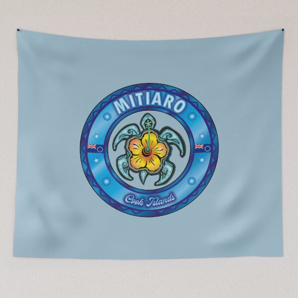 Item preview, Mitiaro Cook Islands sea turtle hibiscus designed and sold by studioss76.
