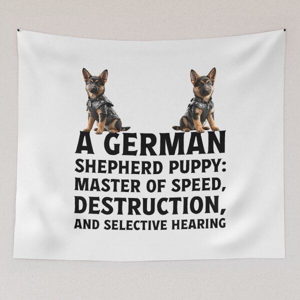 Item preview, Owner of cute pet German Shepherd Alsation puppy dog. designed and sold by Drone-tees.