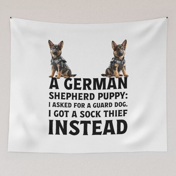 Item preview, Owner of cute pet German Shepherd Alsation puppy dog. designed and sold by Drone-tees.