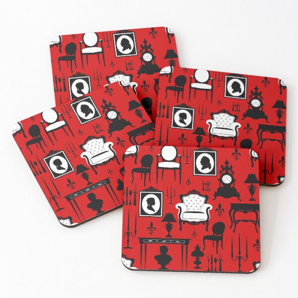Item preview, haunted victorian mansion red vintage  designed and sold by Gossip Rag.