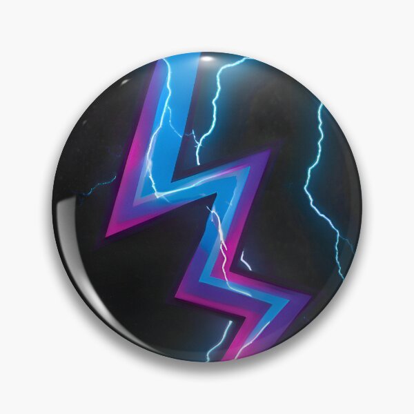 Item preview, Neon Thunderbolt in Electric Storm designed and sold by ZyloVibes.