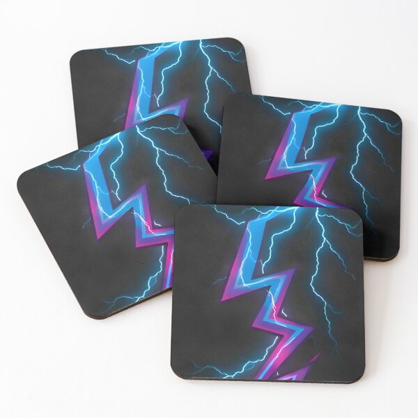 Item preview, Neon Thunderbolt in Electric Storm designed and sold by ZyloVibes.