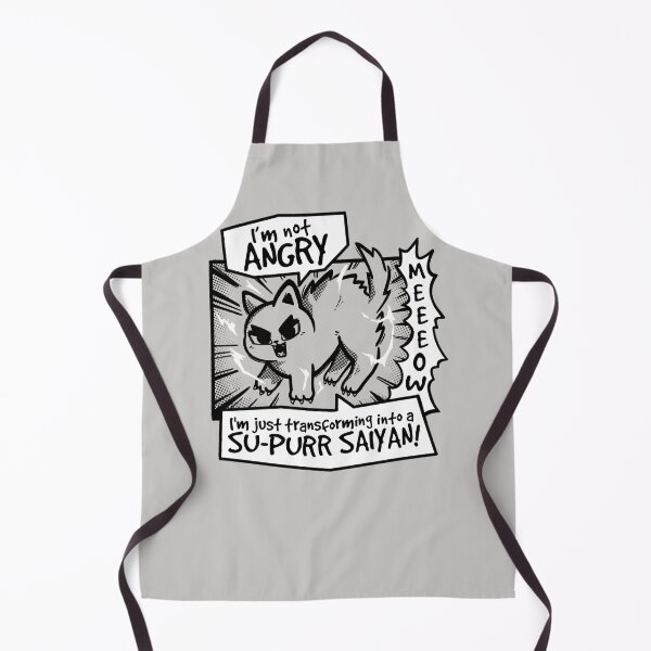 Item preview, angry cat supurr saiyan designed and sold by NemiMakeit.