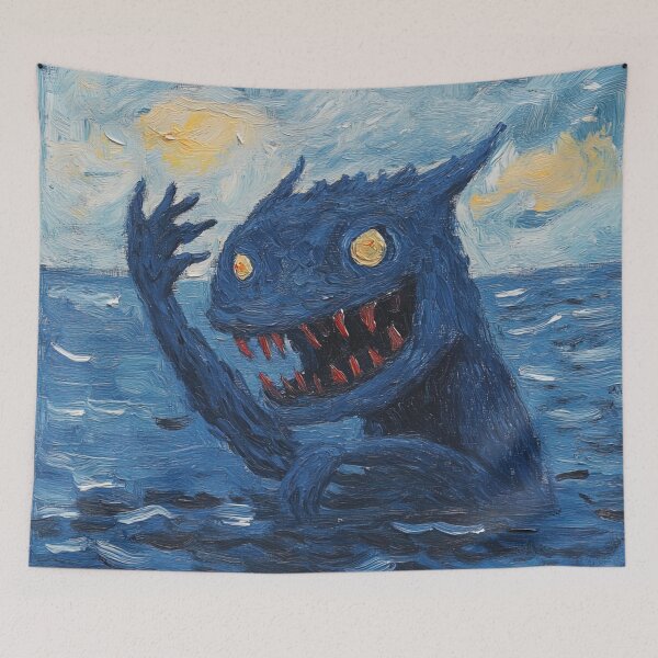 Item preview, Bunyip | Post-impressionist painting style designed and sold by ComicsFactory.