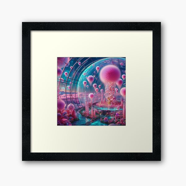 Item preview, Space Flowers Bloom Sci-Fi Fantasy Botanical Garden Art designed and sold by DreamSculptress.