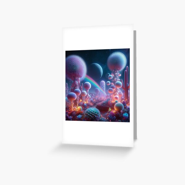 Item preview, Space Flowers Bloom Sci-Fi Fantasy Botanical Garden Art designed and sold by DreamSculptress.