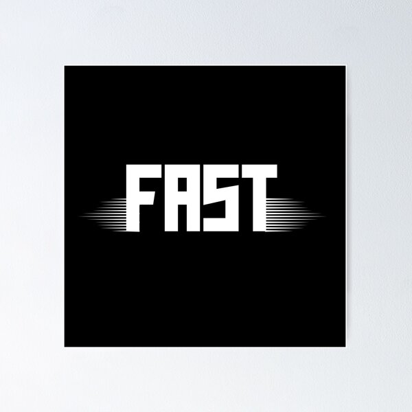 Item preview, Fast - minimal design designed and sold by Naquo.