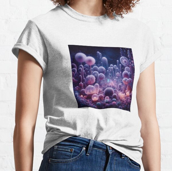 Item preview, Midnight Space Flower Bloom Sci-Fi Fantasy Botanical Garden Art designed and sold by DreamSculptress.