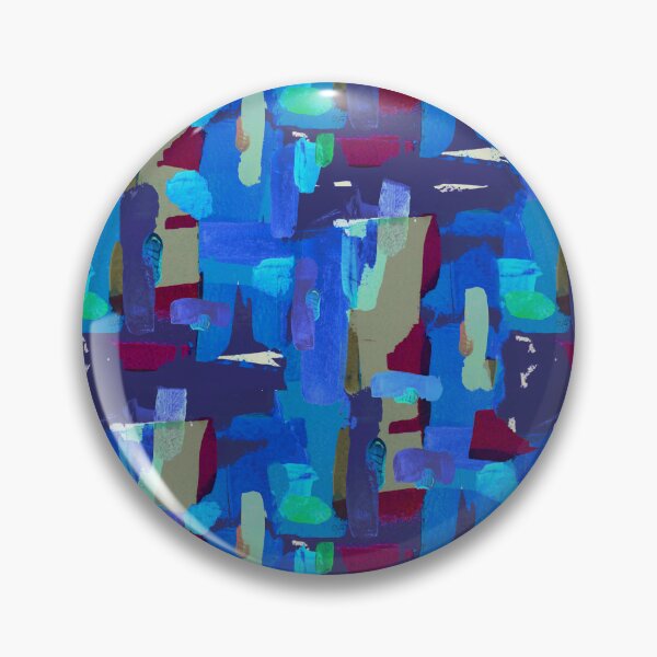 Item preview, Abstract brushstrokes pattern blue designed and sold by Alessandro Remo Mazzoni Remotextiles.