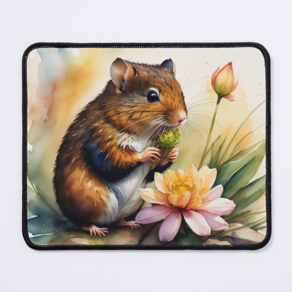 Item preview, Garden Feast: A Mouse's Delicate Dining designed and sold by CrushyAIDesigns.