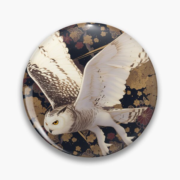 Item preview, White Owl Kintsugi designed and sold by CalyCollab.