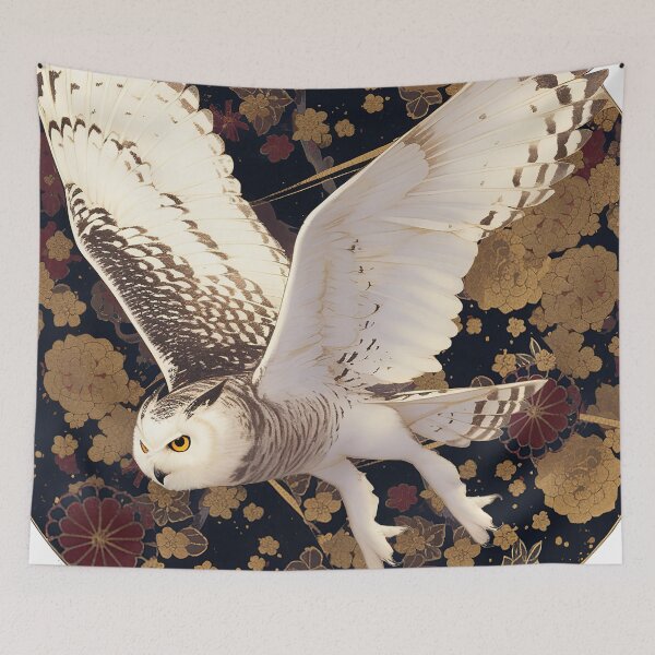 Item preview, White Owl Kintsugi designed and sold by CalyCollab.