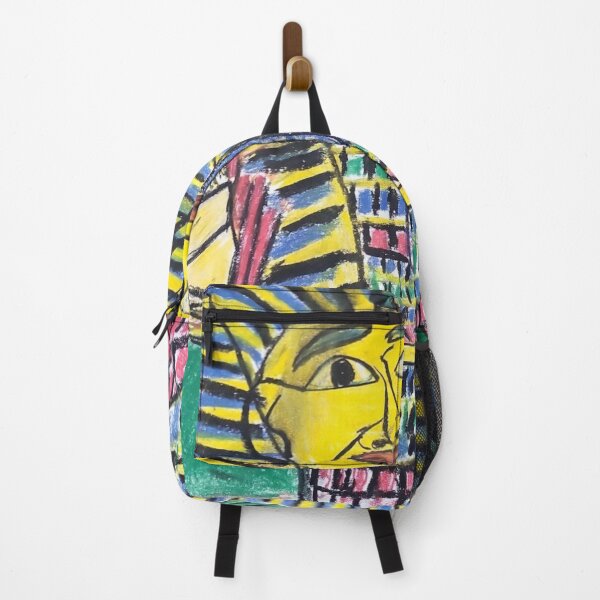 Item preview, Egyptian Pharaoh Funny Face - Oil Pastel Artwork" designed and sold by LuxuryApparels.