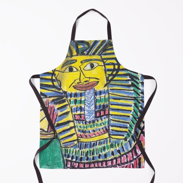 Item preview, Egyptian Pharaoh Funny Face - Oil Pastel Artwork" designed and sold by LuxuryApparels.