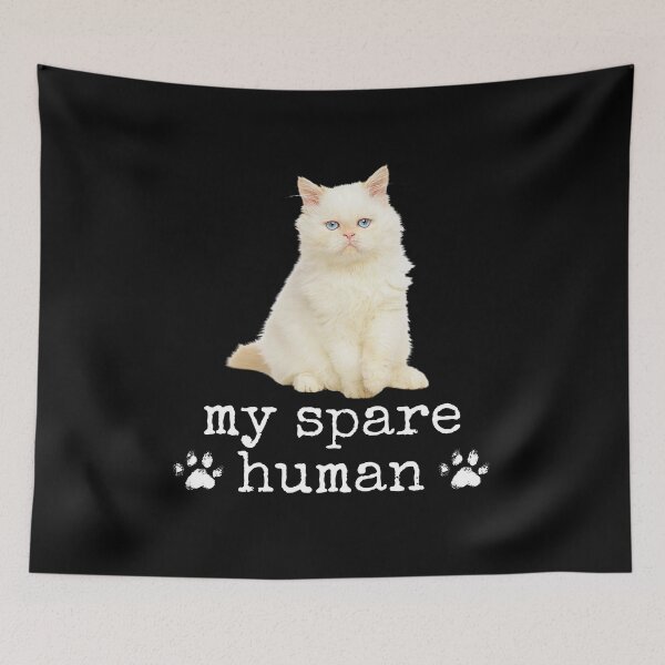 Item preview, Funny Persian Cat – "My Spare Human" Design for Cat Lovers designed and sold by Fredster1966.