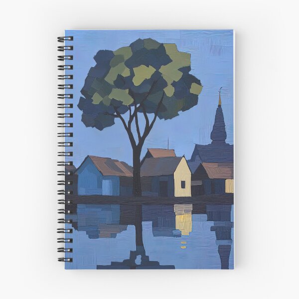 Item preview, Burma landscape | Post-impressionist painting style designed and sold by ComicsFactory.