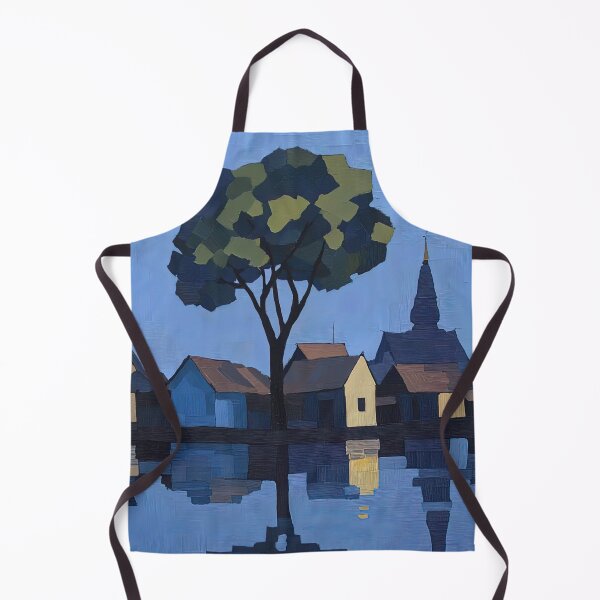 Item preview, Burma landscape | Post-impressionist painting style designed and sold by ComicsFactory.