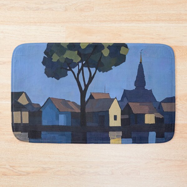 Item preview, Burma landscape | Post-impressionist painting style designed and sold by ComicsFactory.