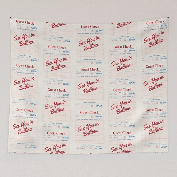 Item preview, See You in Ballina - Vintage Diner Guest Check Travel Print designed and sold by RM-Journey.