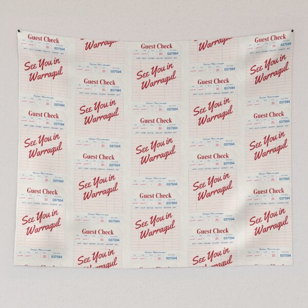 Item preview, See You in Warragul - Vintage Diner Guest Check Travel Print designed and sold by RM-Journey.
