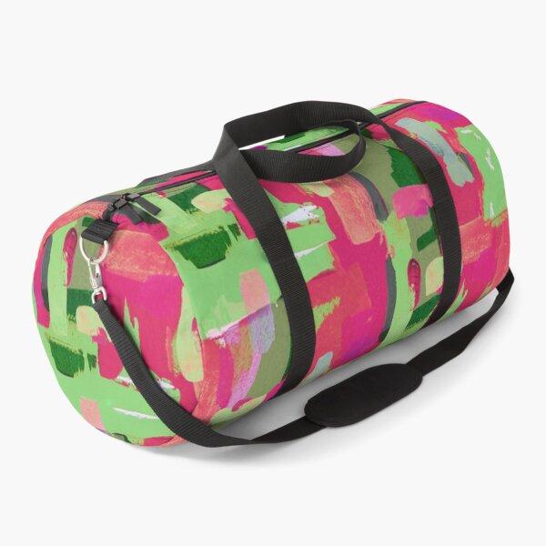 Item preview, Abstract brushstrokes pattern pink green designed and sold by Alessandro Remo Mazzoni Remotextiles.